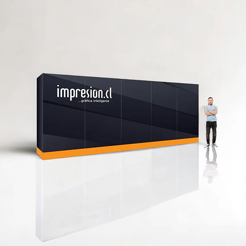 Panel araña textil 5 cuerpos