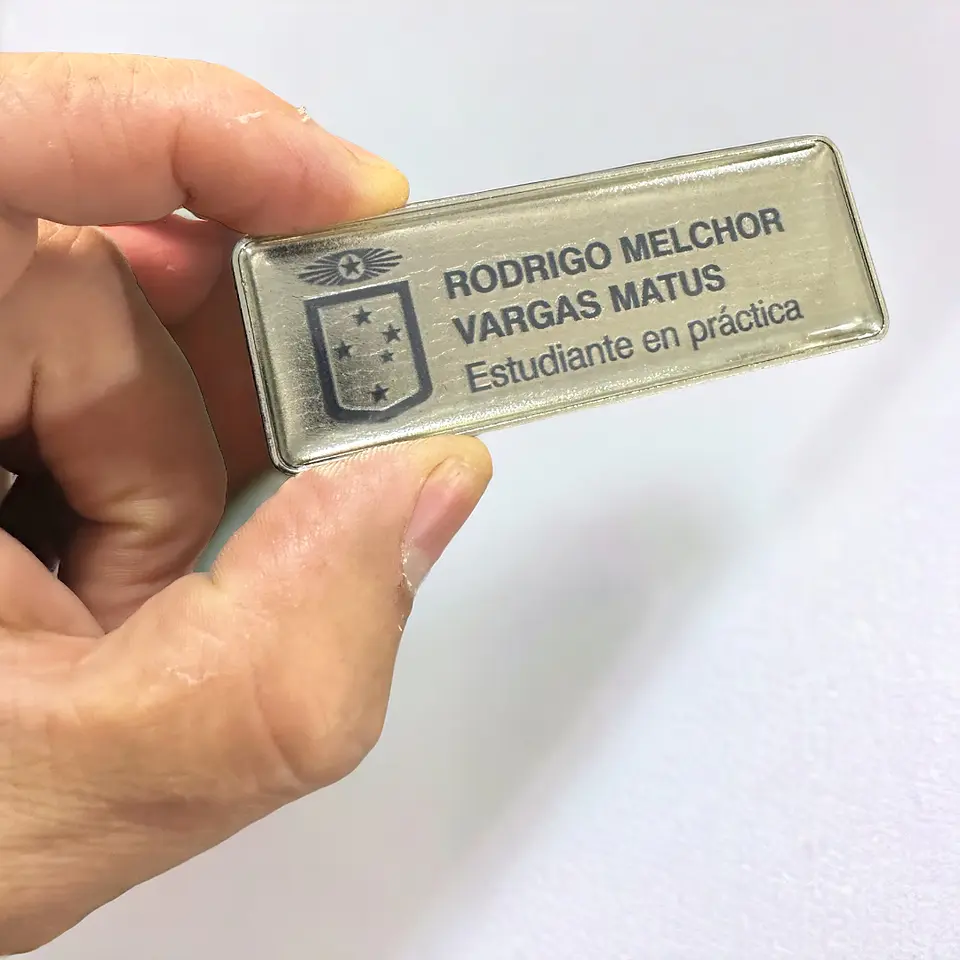 Piocha Placa rectangular con Gancho (Pins) 2
