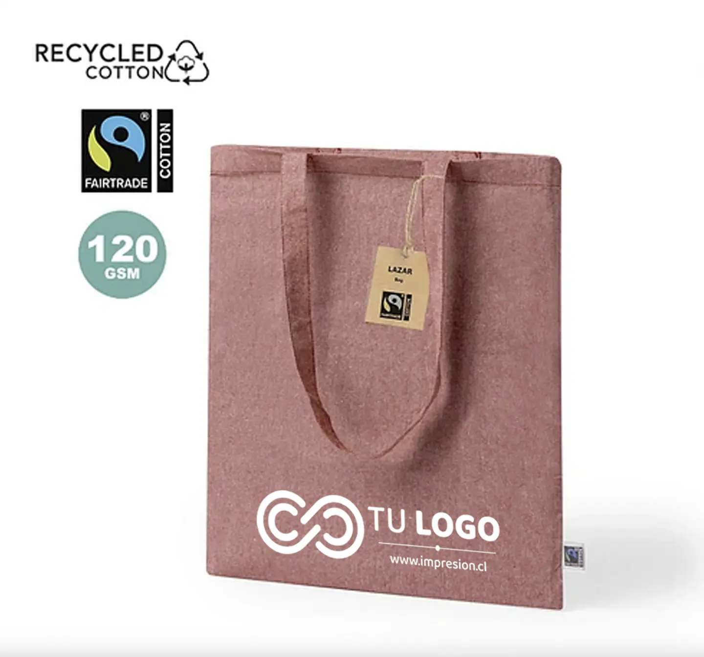 Bolsa Lazar Fairtrade personalizada 1