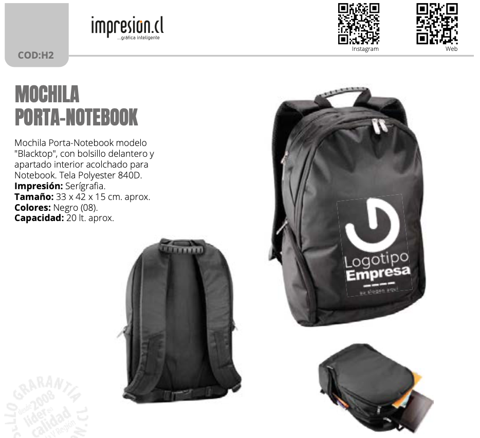 Mochila porta notebook