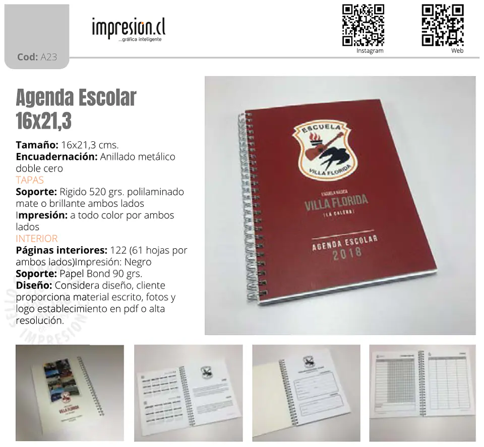 Agenda Escolar 16x21,3 cm 1