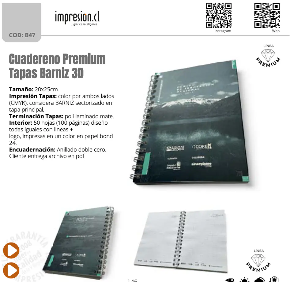 Cuadereno Premium Tapas Barniz 3D 1