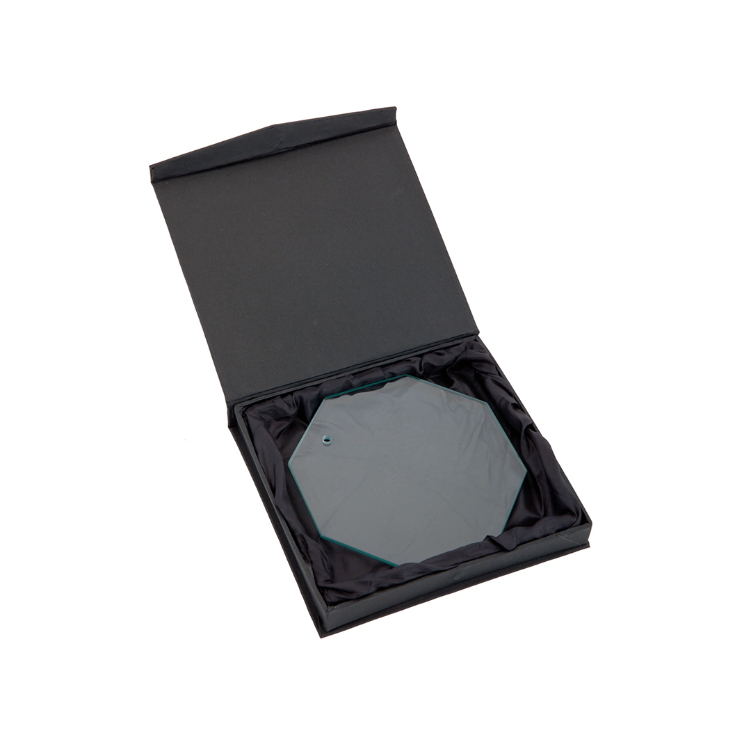 Placa Trofeo de Cristal Octogonal