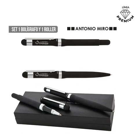 Set Bolígrafo y Roller Antonio Miró