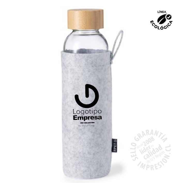 Bidón de Cristal y Fieltro RPET 500 ml