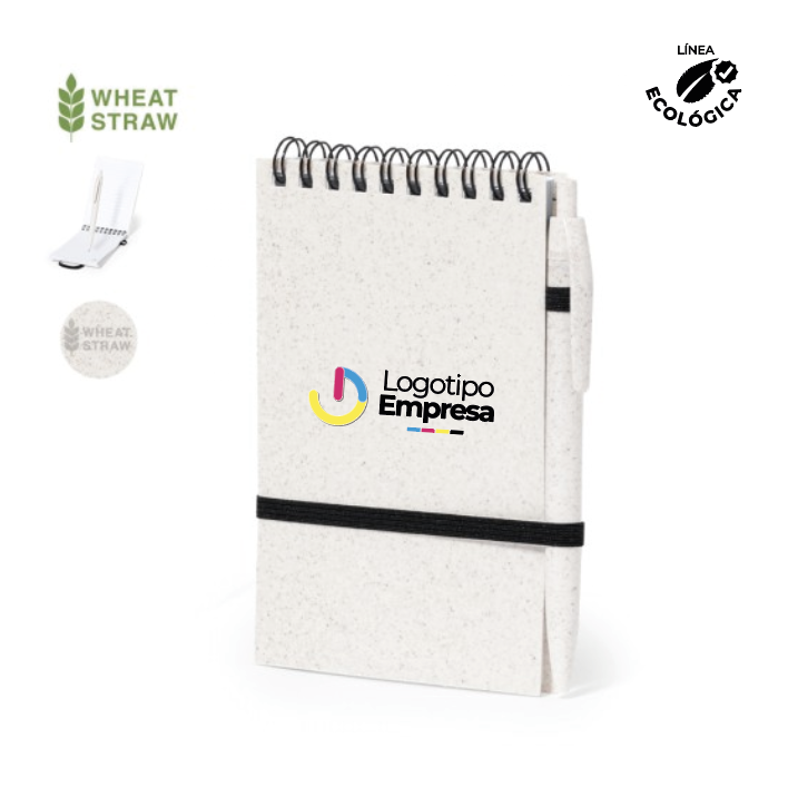 Libreta Anillada de Caña de Trigo