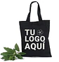 Bolsa algodón Negra 132 gr - 30x24 cm - Miniatura 2