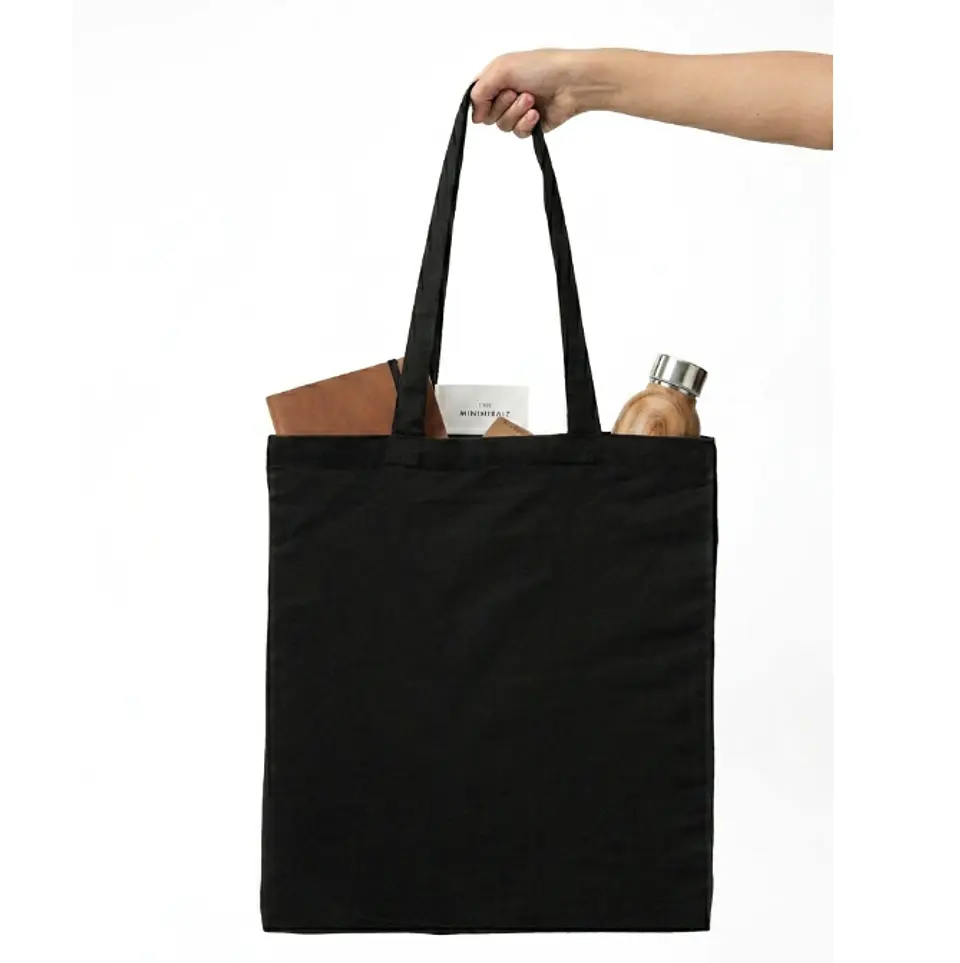 Bolsa algodón Negra 170 gr - 42x38 cm 1