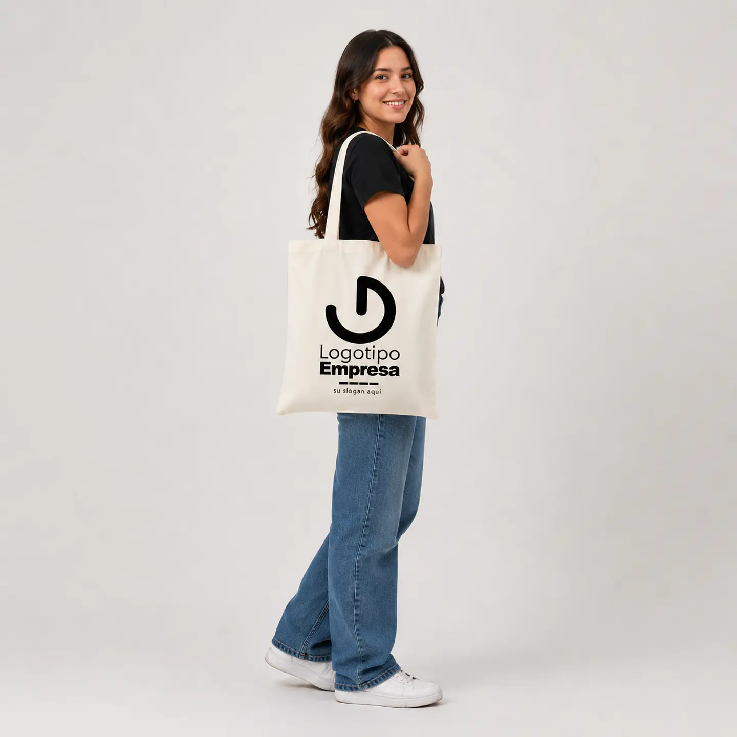 Bolsa algodón 100% - modelo India - 38x41 cm  2