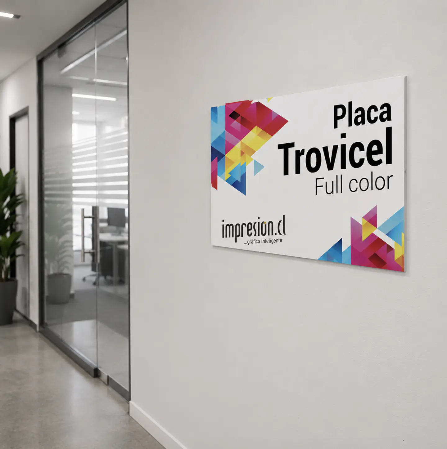 Placas de trovicel 3 mm o 5 mm impresión UV 2