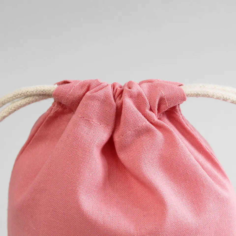 Saquito de algodón rosado - 40x30 (cm) 2
