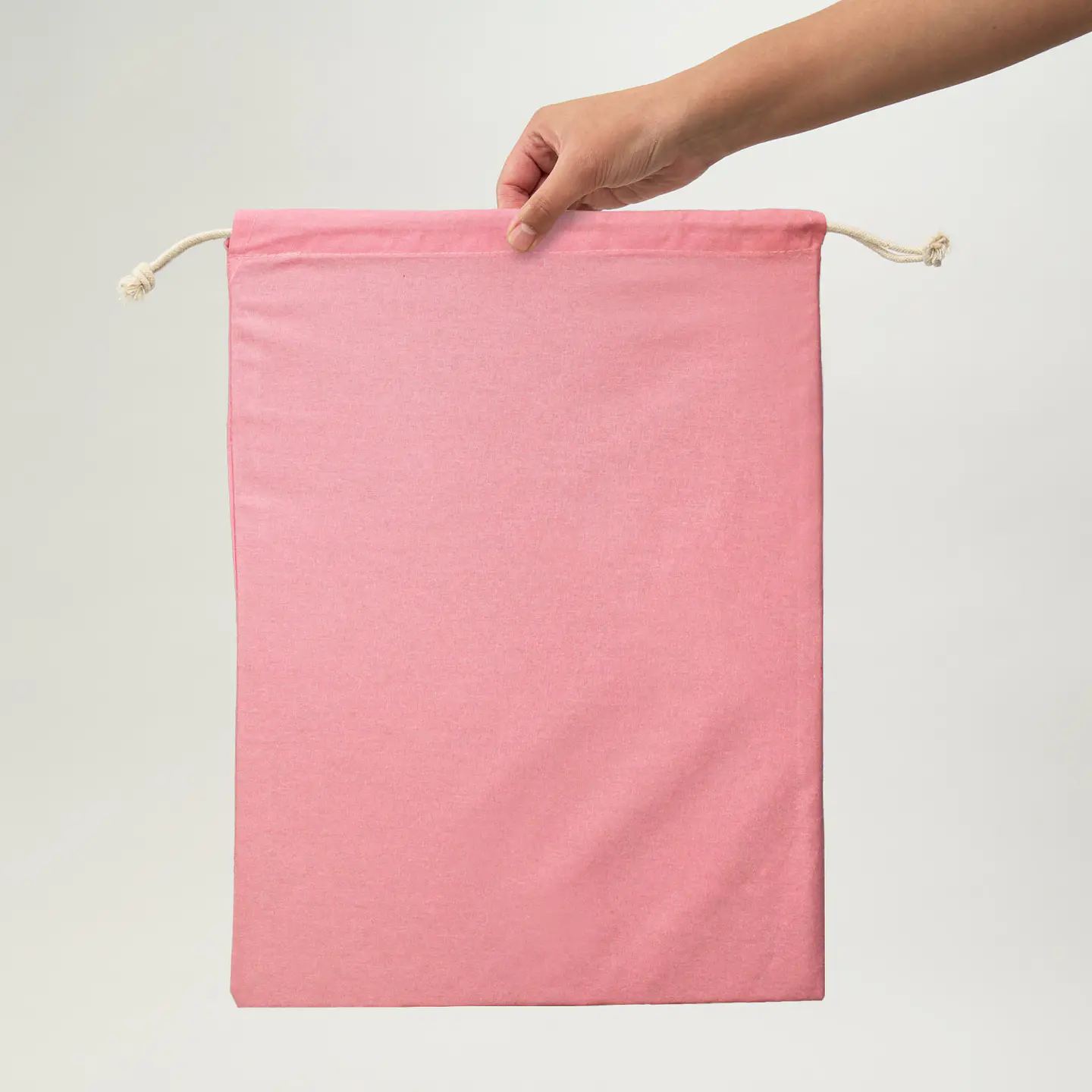Saquito de algodón rosado - 40x30 (cm) 3
