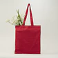 Bolsa de algodón roja 170 gr 42x38 cm personalizada - Miniatura 1