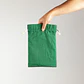 Saquito de algodón verde 30x20 (cm)  - Miniatura 2