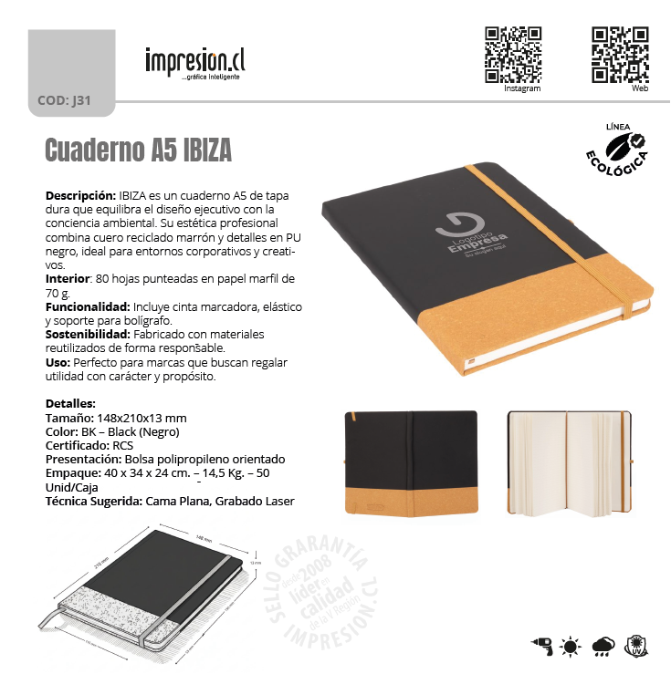 Cuaderno A5 IBIZA