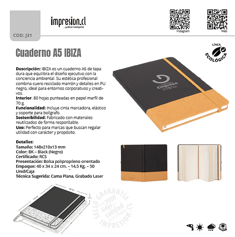 Cuaderno A5 IBIZA