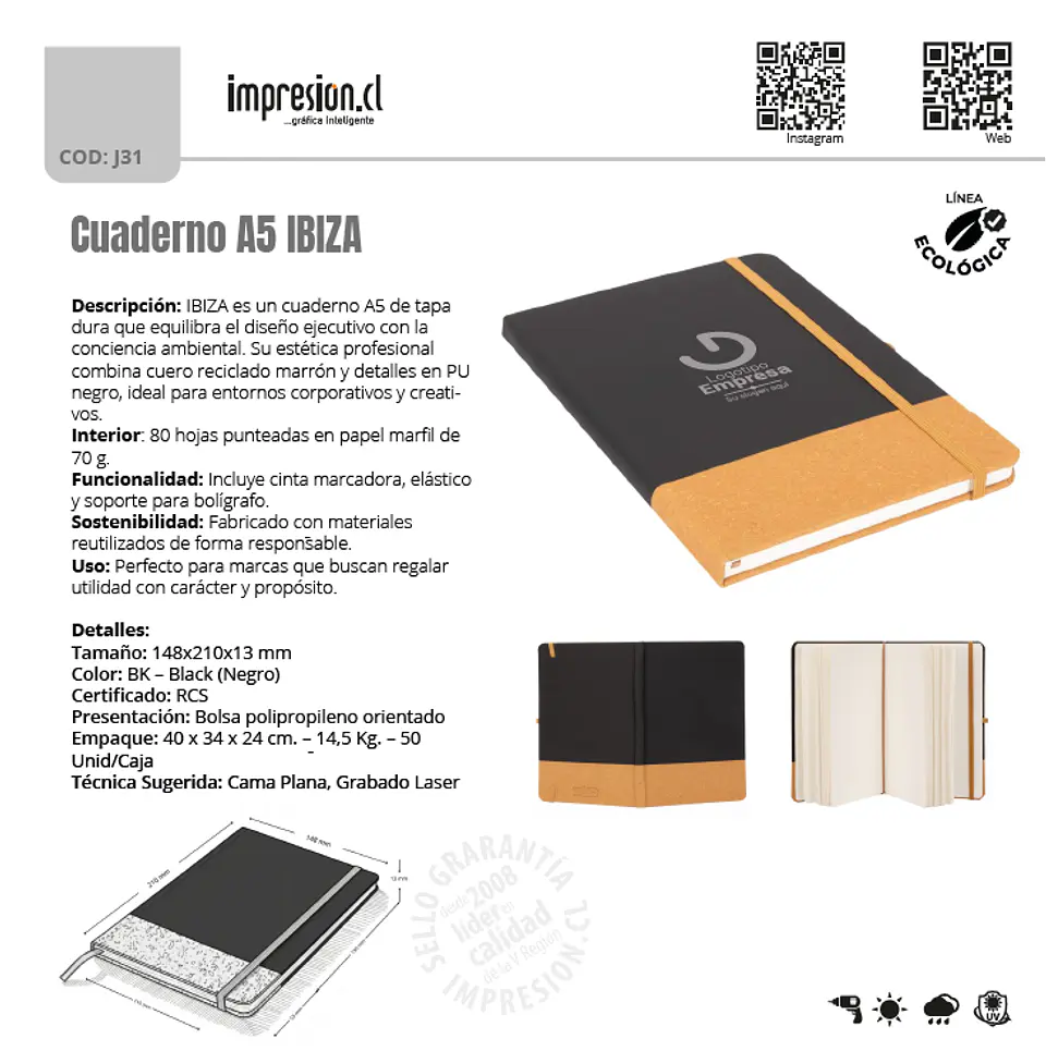 Cuaderno A5 IBIZA 1