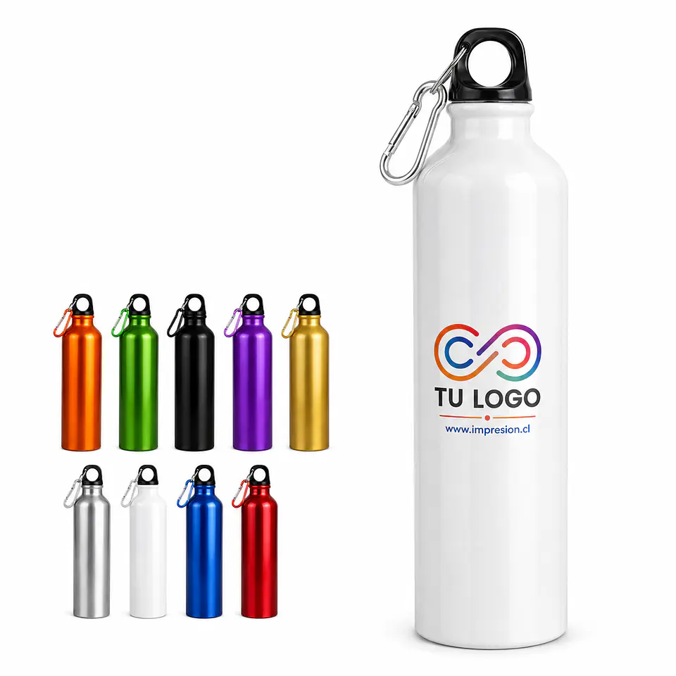 Botella aluminio 750cc personalizada 1