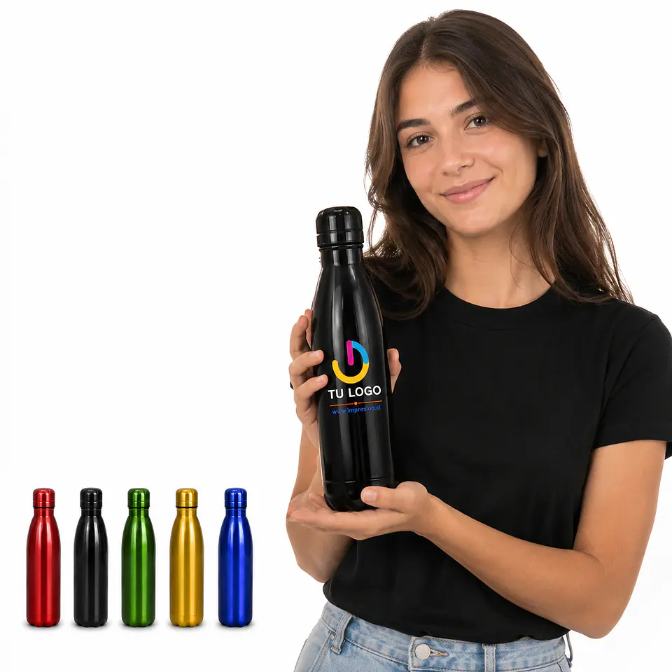Botella termo acero inox 500 cc personalizada 2