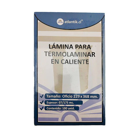 Termolamina Oficio 175 Micrones por Hoja