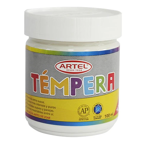 Tempera 100ml Artel Blanco