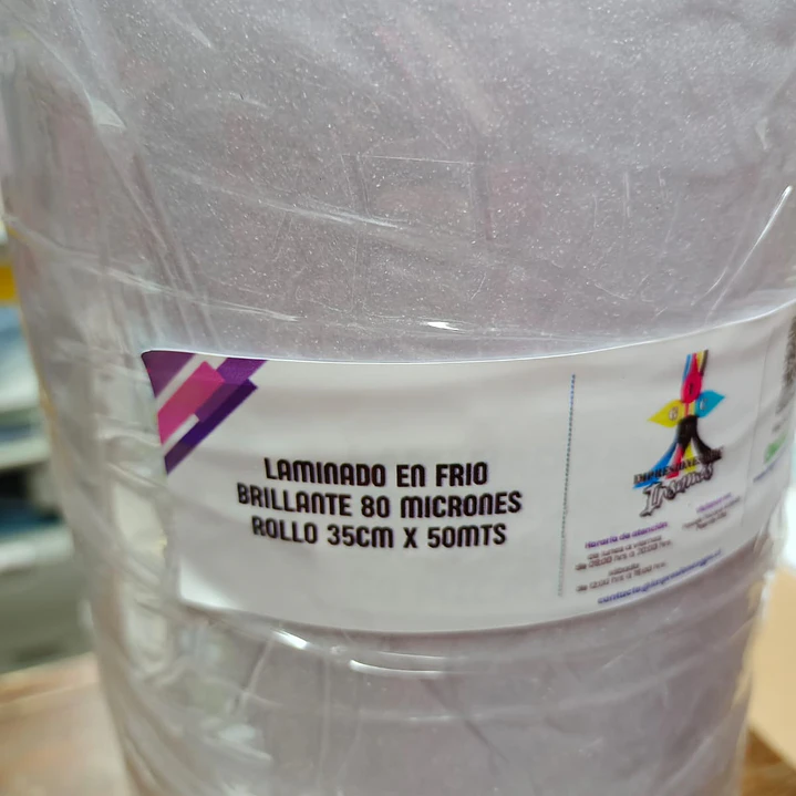 Laminado en Frio 80mic Rollo (35cm x 50mts) 1