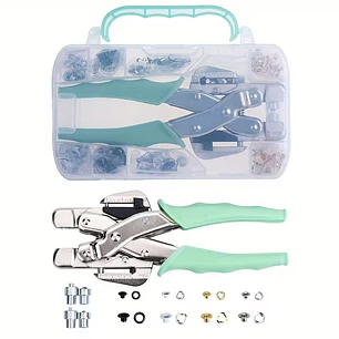 Kit Remachadora Perforadora Ojetillos para encuadernación y manualidades