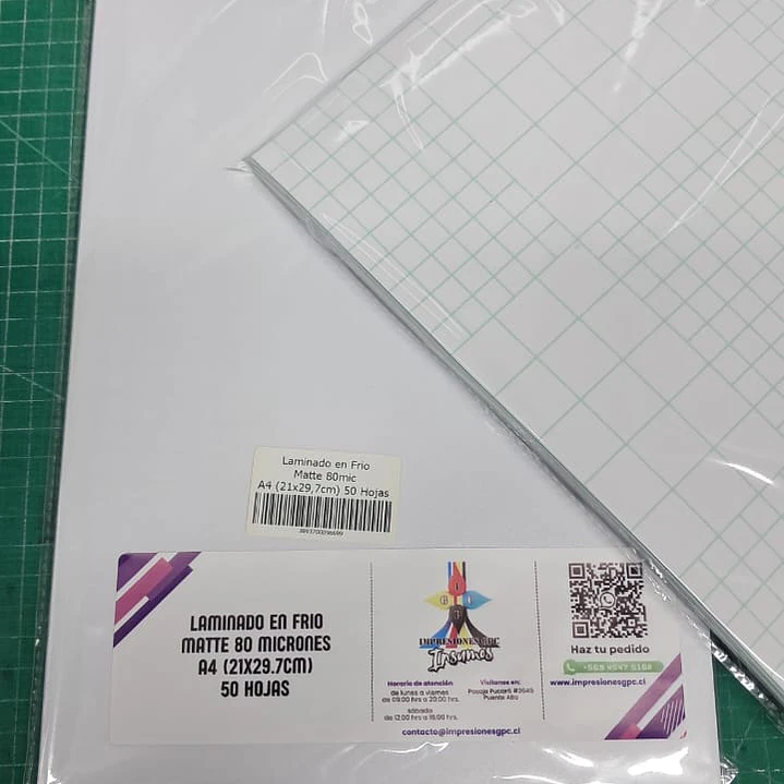 Laminado en Frio 80mic A4 (21x29,7cm) 50 Hojas 3