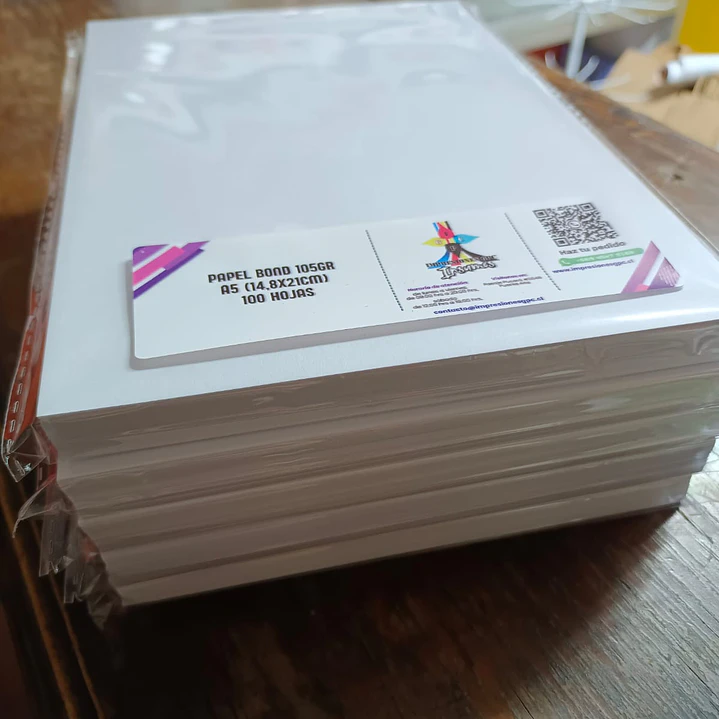Papel Bond 105gr A5 2