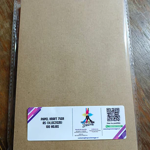 Papel Kraft 75gr A5 (100 hojas)
