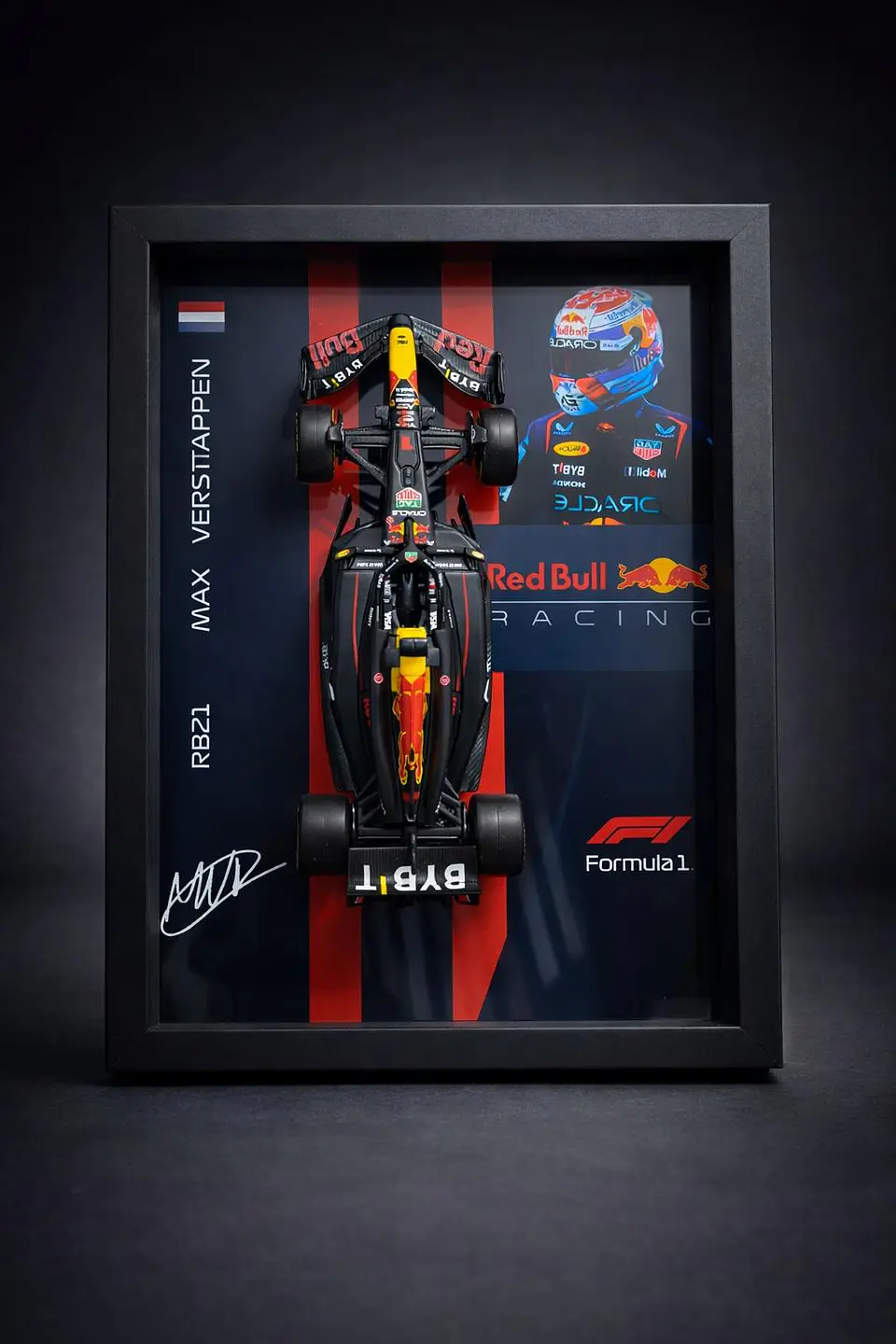 Cuadro 3D F1 Red Bull RB21 Verstappen 1