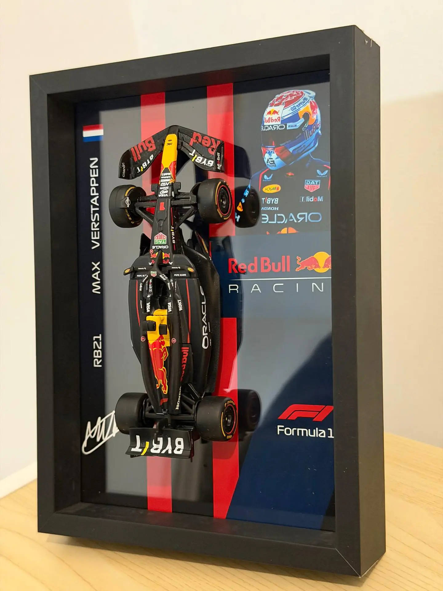 Cuadro 3D F1 Red Bull RB21 Verstappen 2