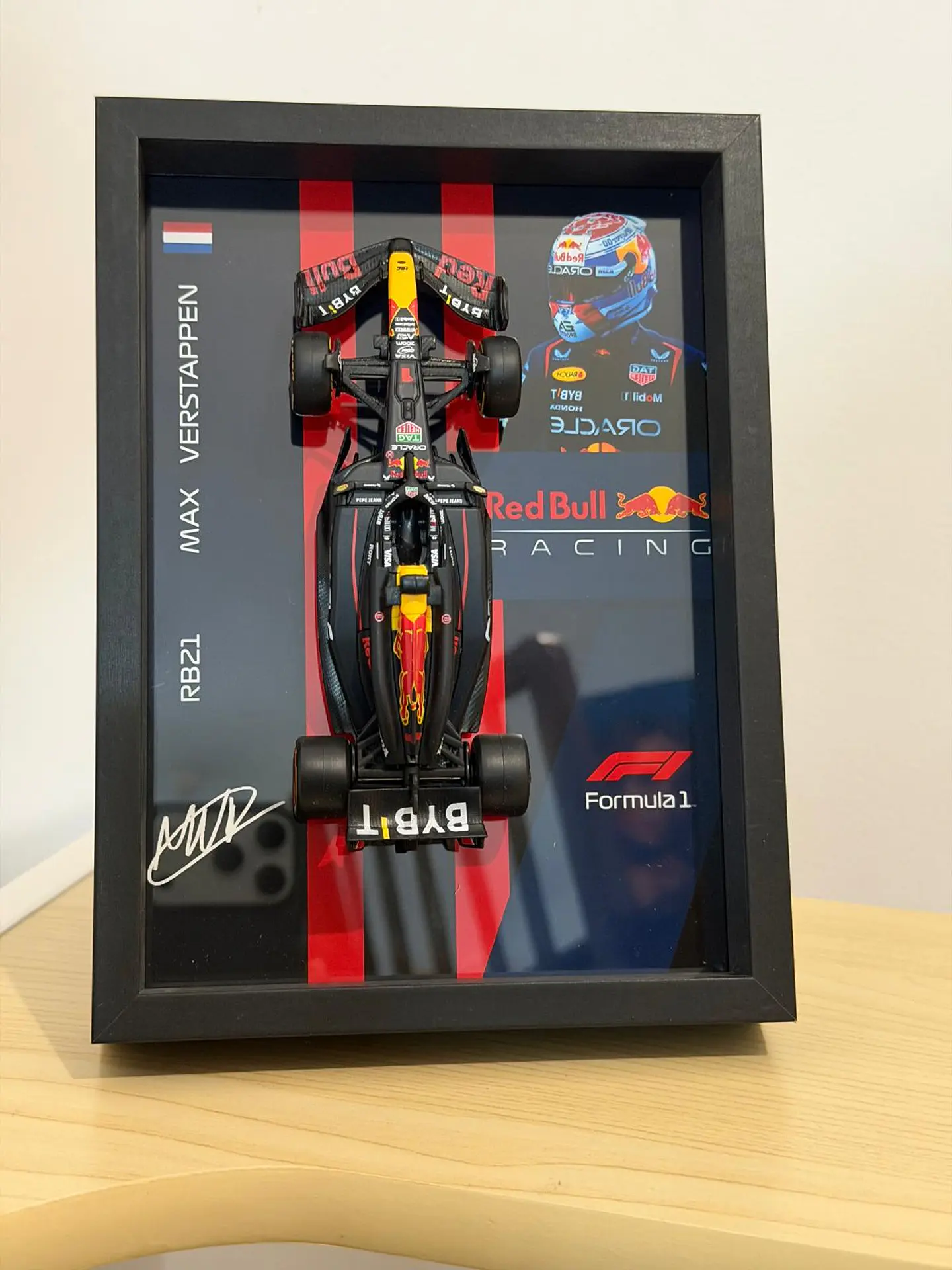Cuadro 3D F1 Red Bull RB21 Verstappen 3