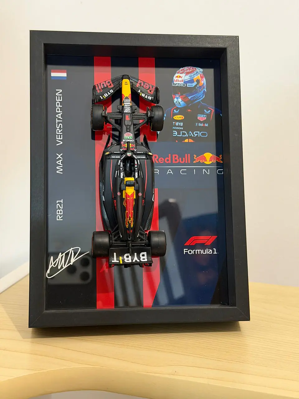 Cuadro 3D F1 Red Bull RB21 Verstappen 3