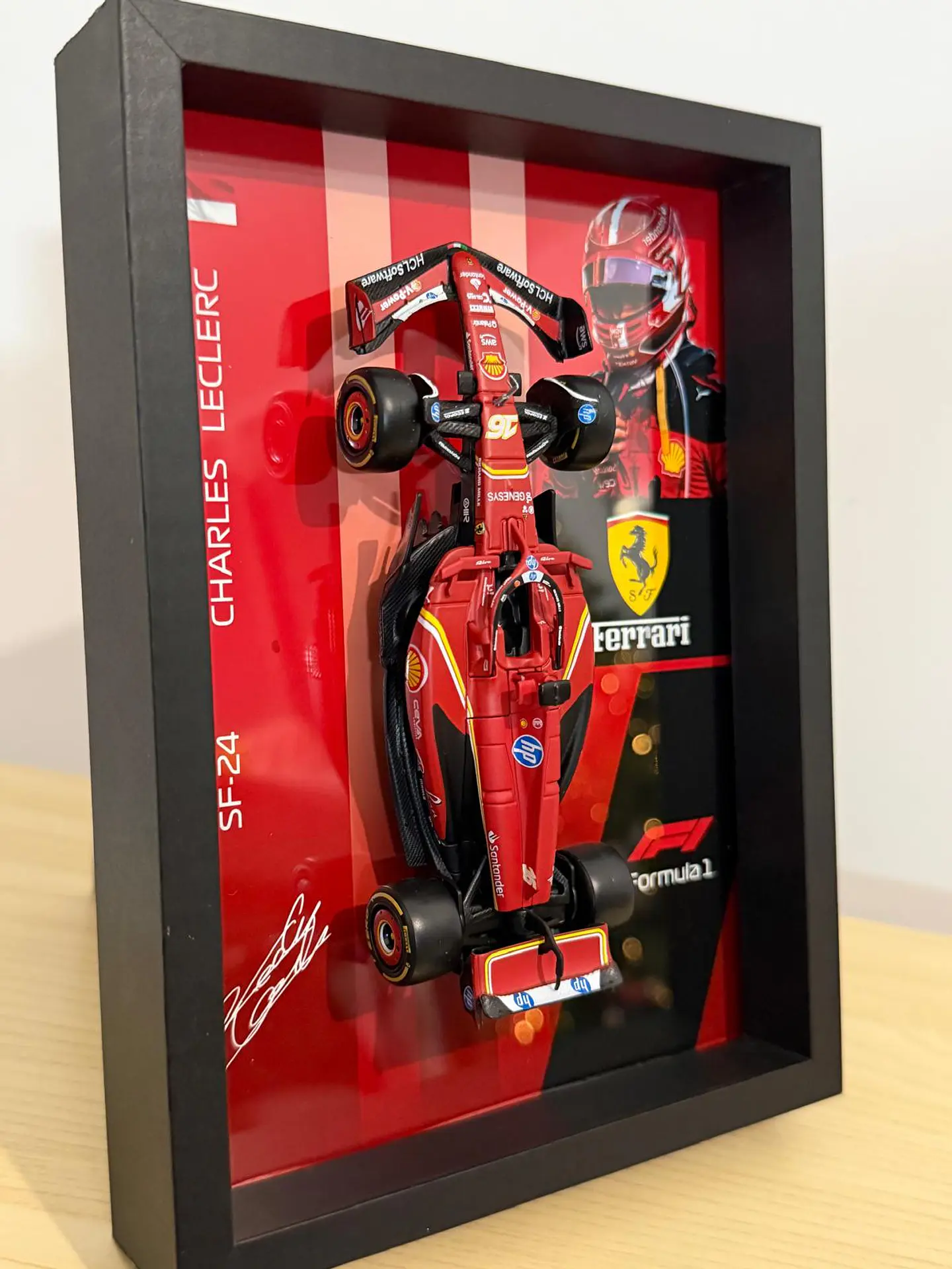 Cuadro 3D F1 Ferrari Charles Leclerc 5