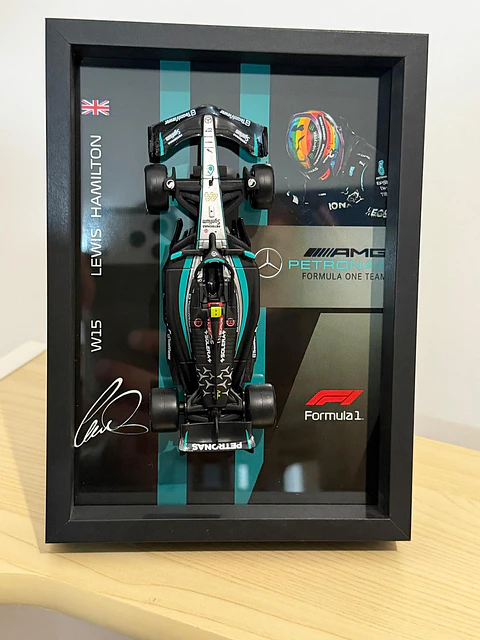 Cuadro 3D F1 Lewis Hamilton W15