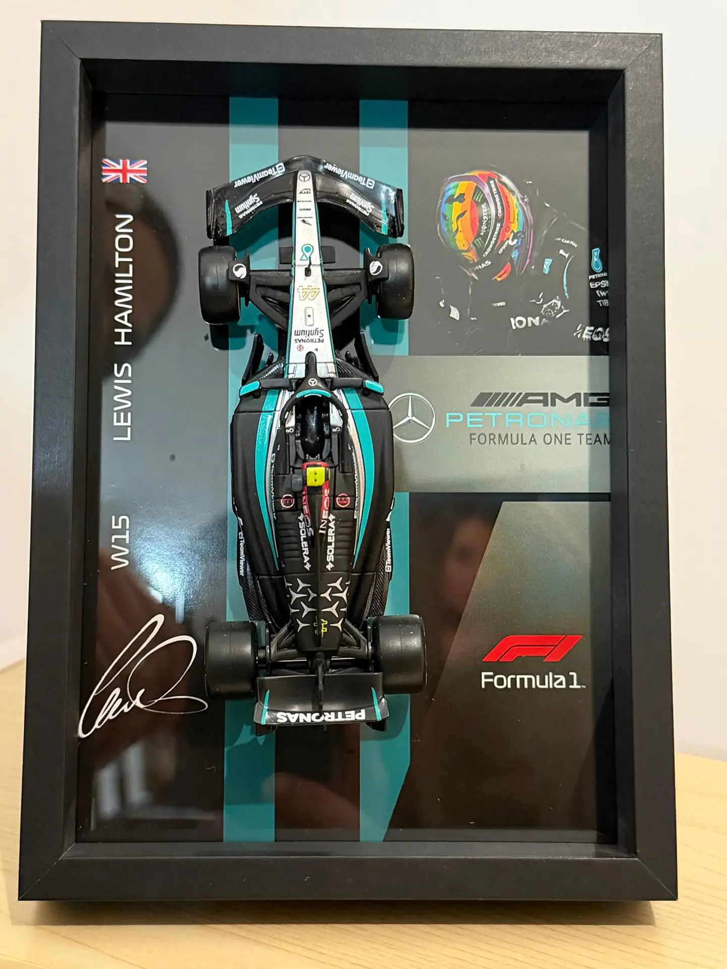 Cuadro 3D F1 Lewis Hamilton W15 4