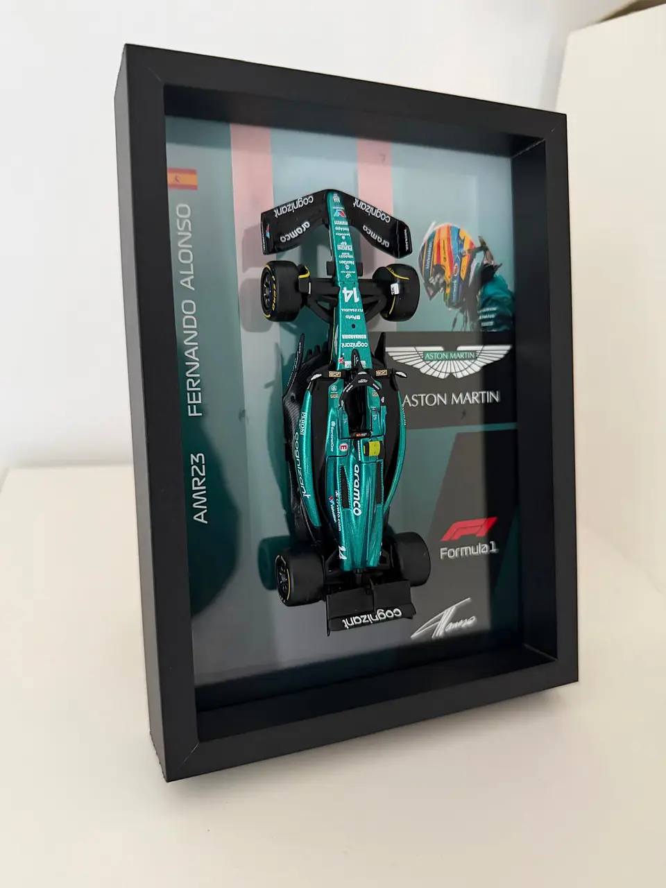 Cuadro 3D F1 Aston Martin  - Fernando Alonso 2
