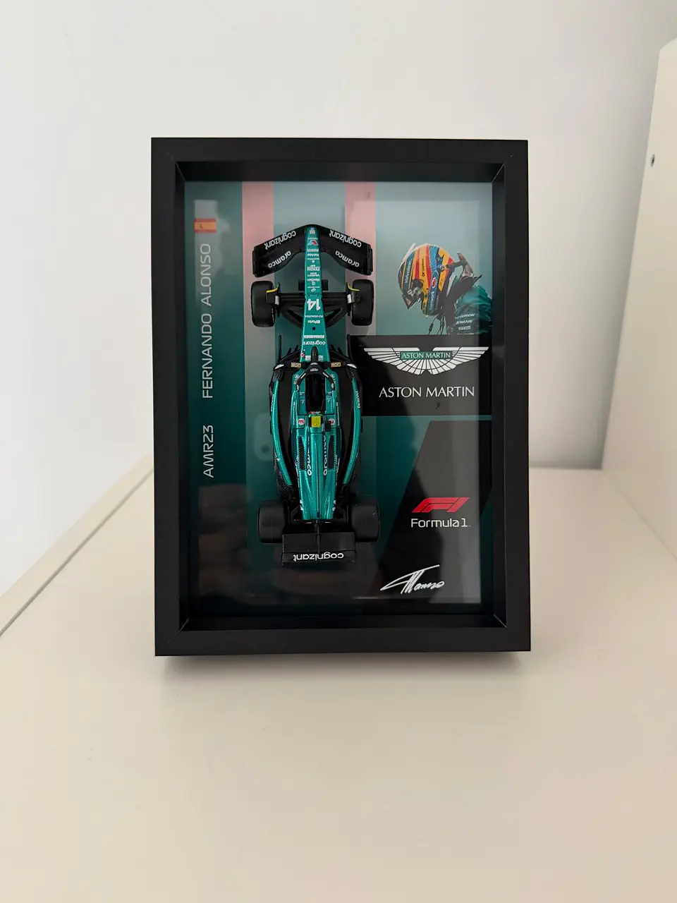 Cuadro 3D F1 Aston Martin  - Fernando Alonso 4
