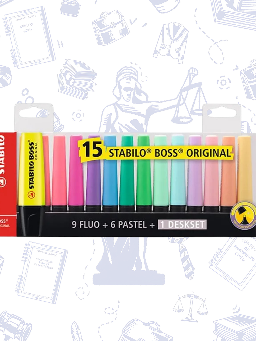 SET 15 DESTACADORES STABILO BOSS 1