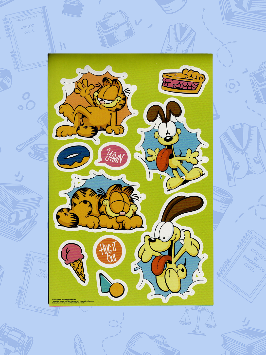 STICKERS GARFIELD  2