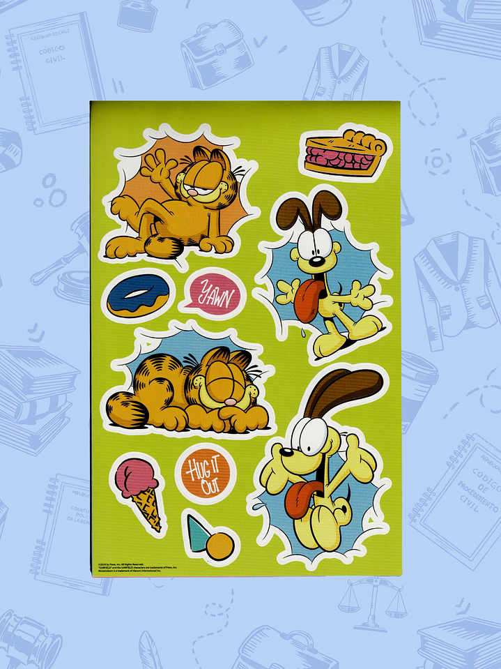 STICKERS GARFIELD  2
