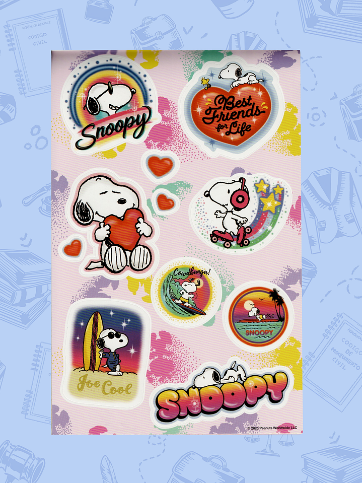 STICKERS SNOOPY - LOVE 4