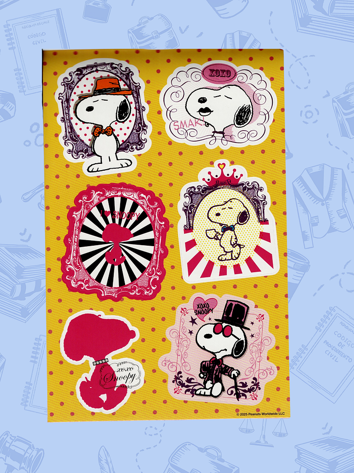 STICKERS SNOOPY - LOVE 5