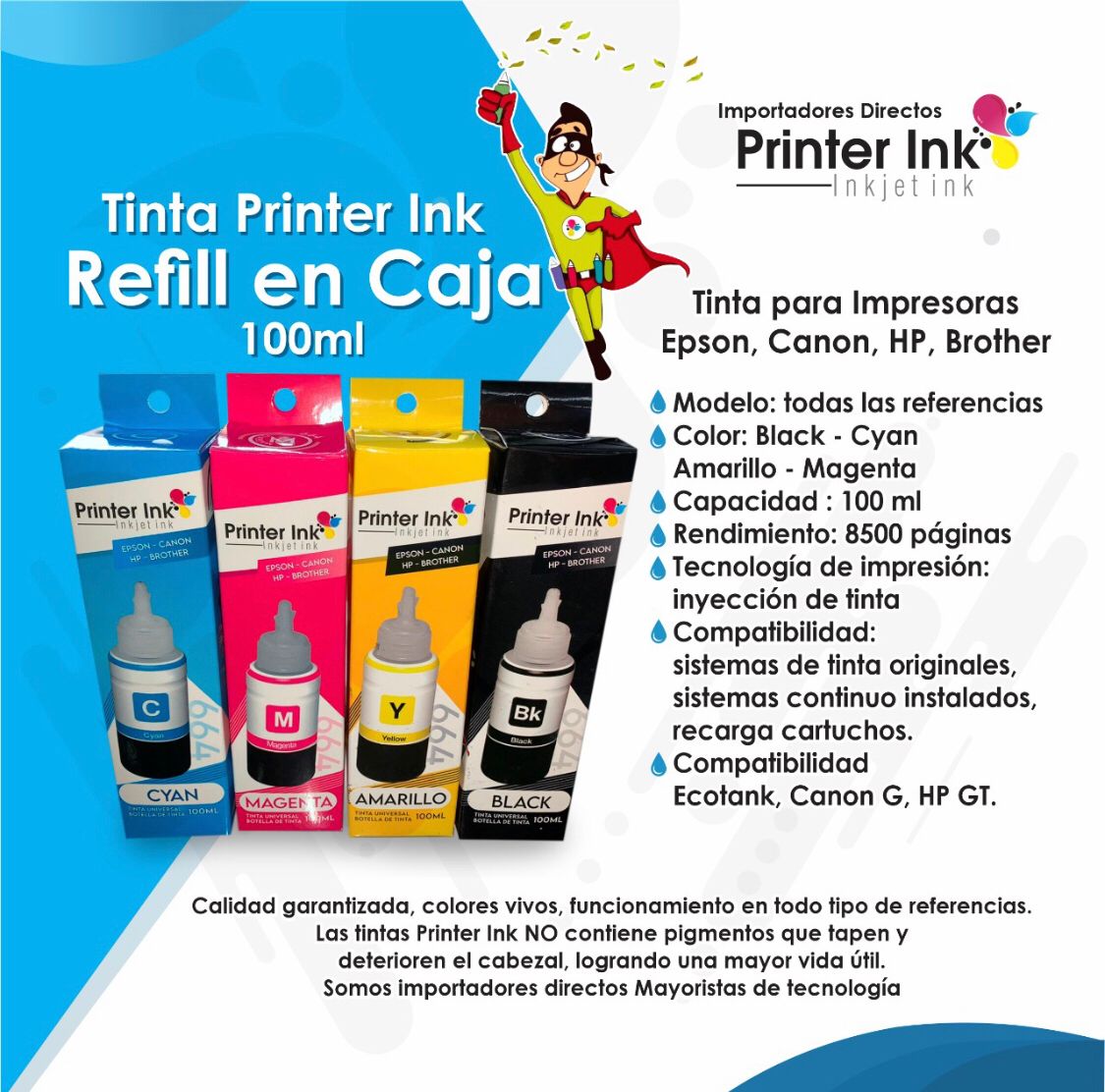 Tintas Compatibles printer ink