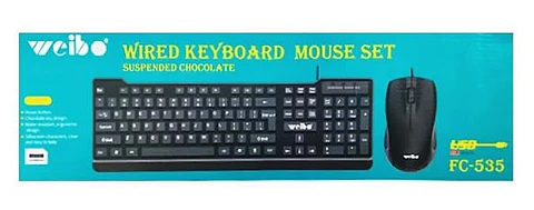 Combo teclado y mouse weibo 535