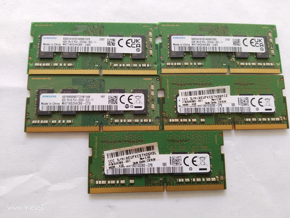 Ram ddr4 portatil 4gb usada  1