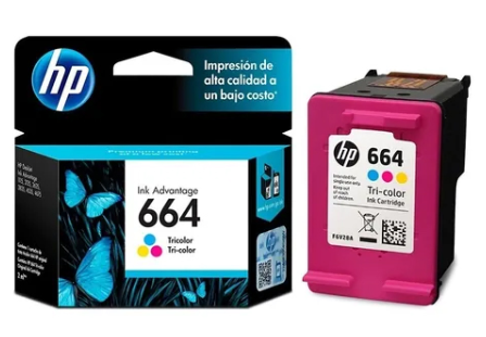 Cartucho 664 color hp 1