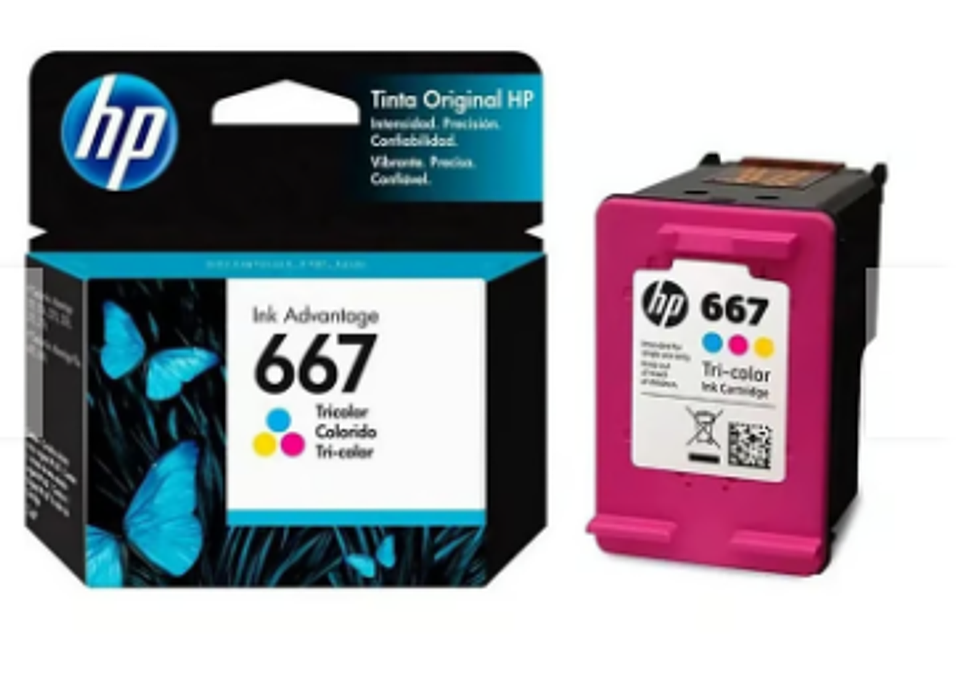 cartucho 667 color hp 1