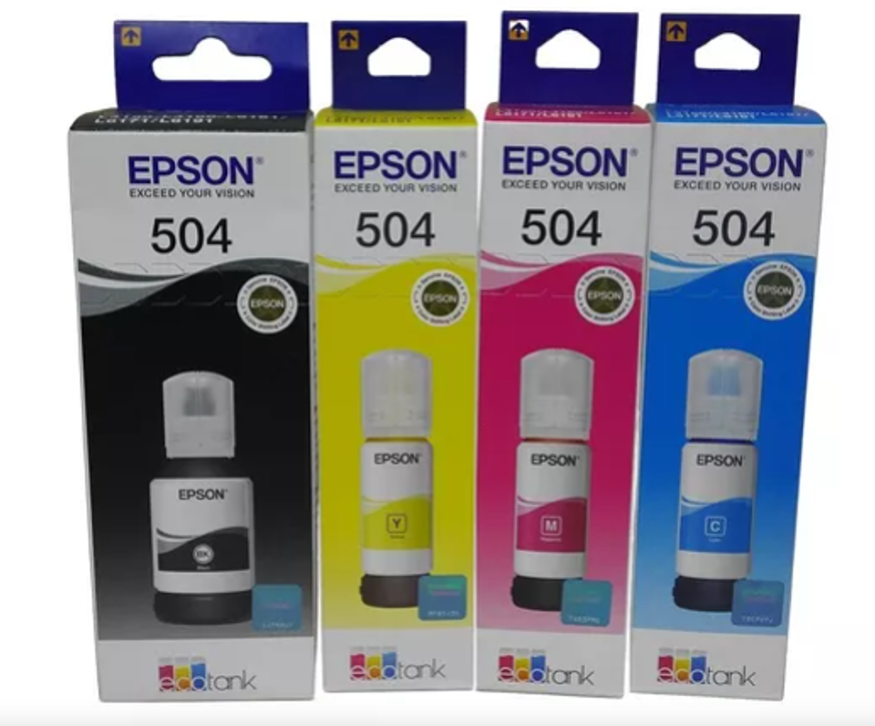 Tinta epson 504 original kit x4 2